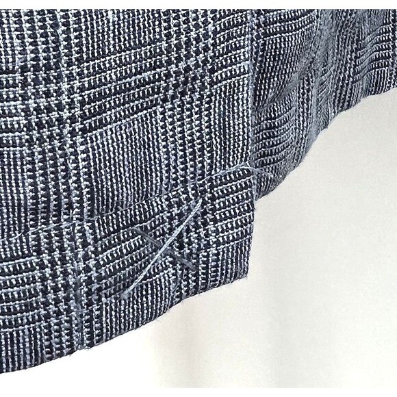 Joseph Abboud Linen Sport Coat Jacket Two Button Gray Black Plaid  Mens Size XL - Picture 6 of 15